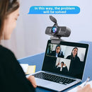1080P HD Webcam with Microphone - Clear Video & Crystal Clear Audio